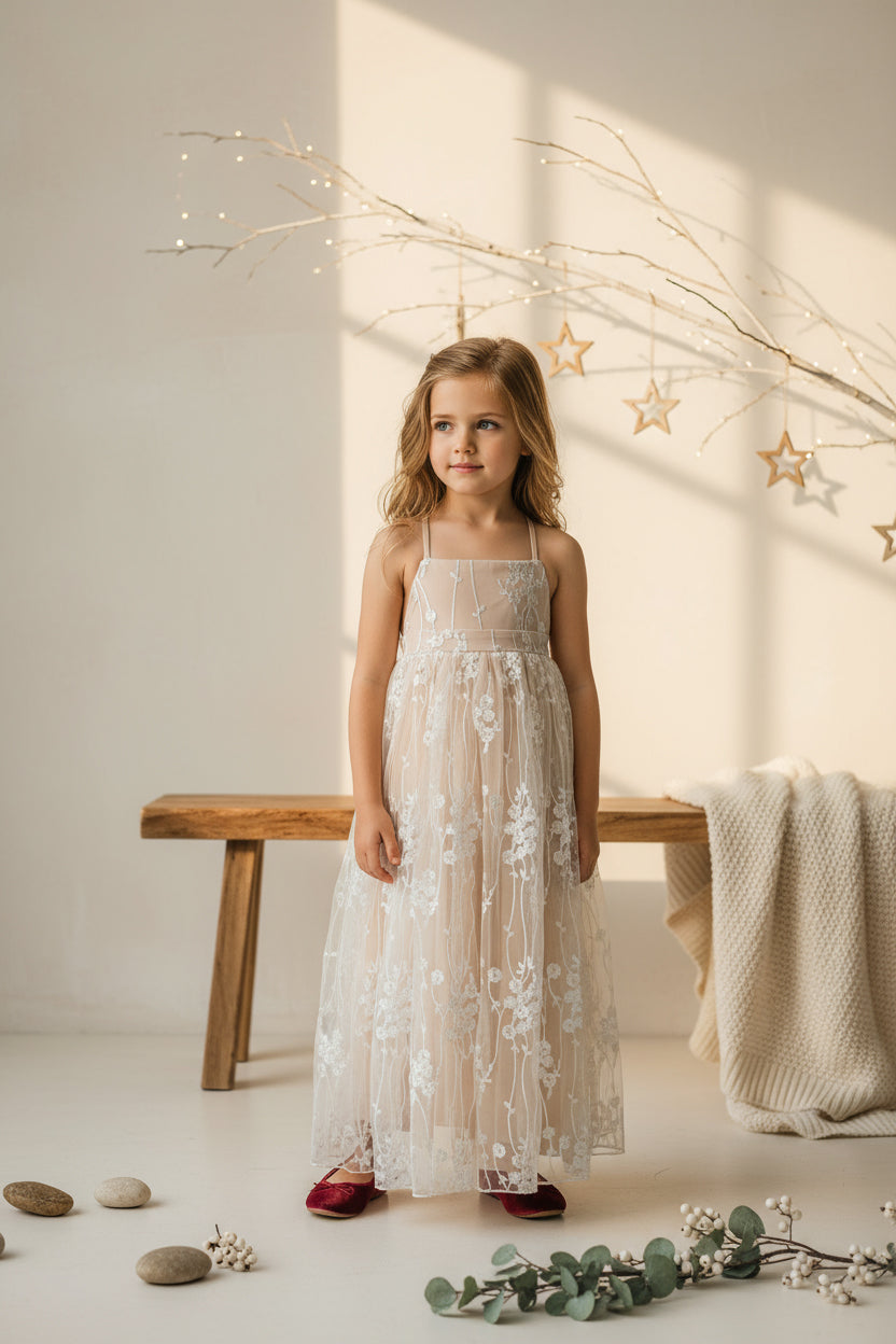 SS Girl's Dress Fiona Lace Dress (natural)