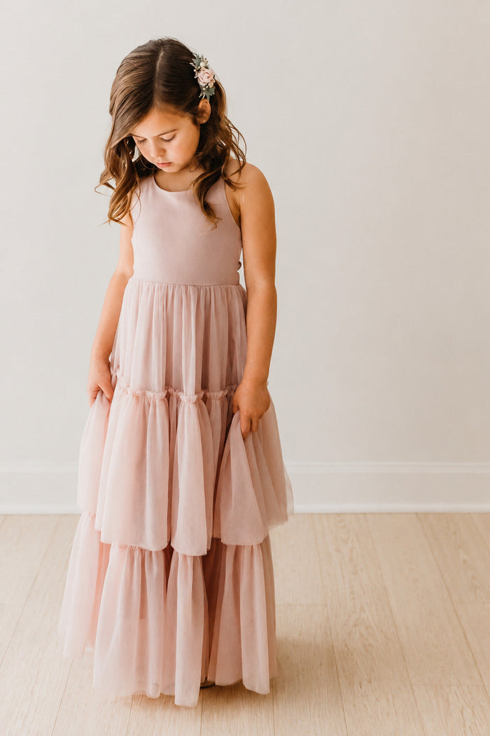 SS Girl's Dress Wendy Dress (soft pink tulle)