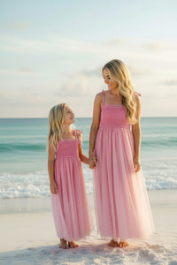 SS Girl's Dress Isa Maxi (pink ombre tulle)