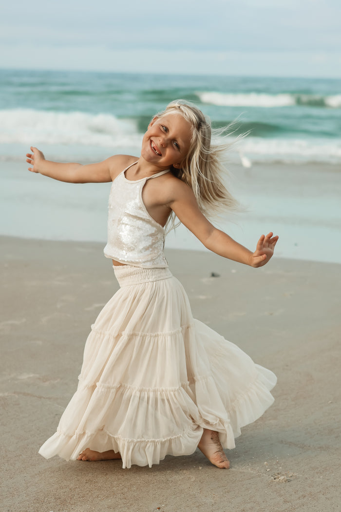 SS Girl's Bottoms Jolie Skirt (natural tulle)