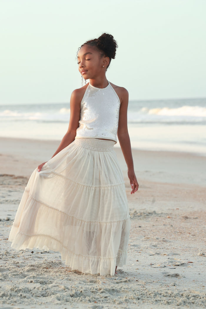 SS Girl's Bottoms Jolie Skirt (natural tulle)