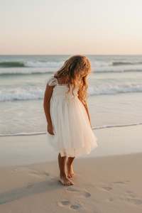 SS Girl's Dress Juliet Dress (antique ivory tulle)