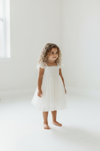 SS Girl's Dress Juliet Dress (antique ivory tulle)
