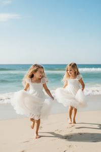 SS Girl's Dress Juliet Dress (antique ivory tulle)