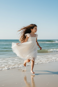 SS Girl's Dress Juliet Dress (antique ivory tulle)