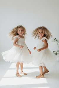 SS Girl's Dress Juliet Dress (antique ivory tulle)