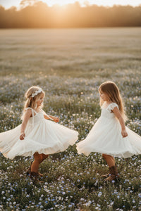 SS Girl's Dress Juliet Dress (antique ivory tulle)