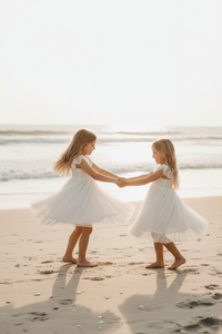 SS Girl's Dress Juliet Dress (antique ivory tulle)