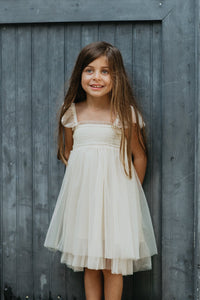 SS Girl's Dress Juliet Dress (antique ivory tulle)