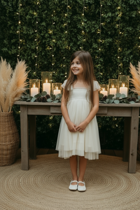 SS Girl's Dress Juliet Dress (antique ivory tulle)