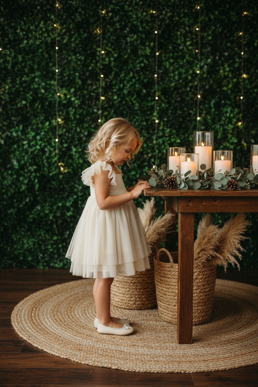 SS Girl's Dress Juliet Dress (antique ivory tulle)