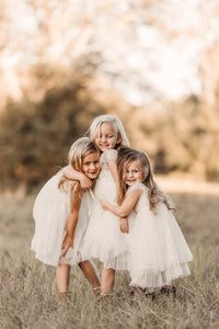 SS Girl's Dress Juliet Dress (antique ivory tulle)