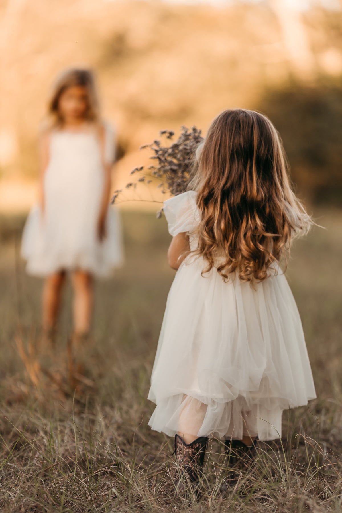 SS Girl's Dress Juliet Dress (antique ivory tulle)