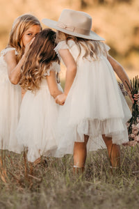 SS Girl's Dress Juliet Dress (antique ivory tulle)