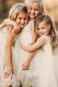 SS Girl's Dress Juliet Dress (antique ivory tulle)