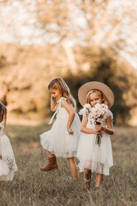SS Girl's Dress Juliet Dress (antique ivory tulle)