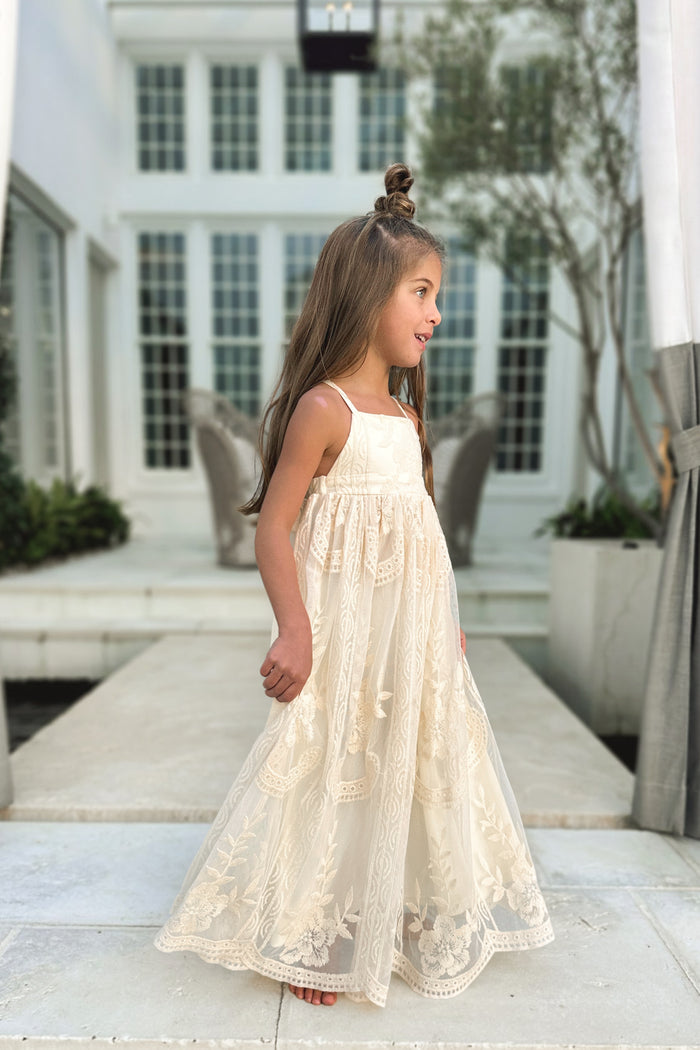 SS Girl's Dress Madeline Lace Dress (ivory)