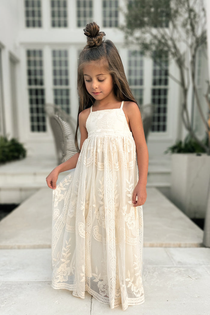 SS Girl's Dress Madeline Lace Dress (ivory)