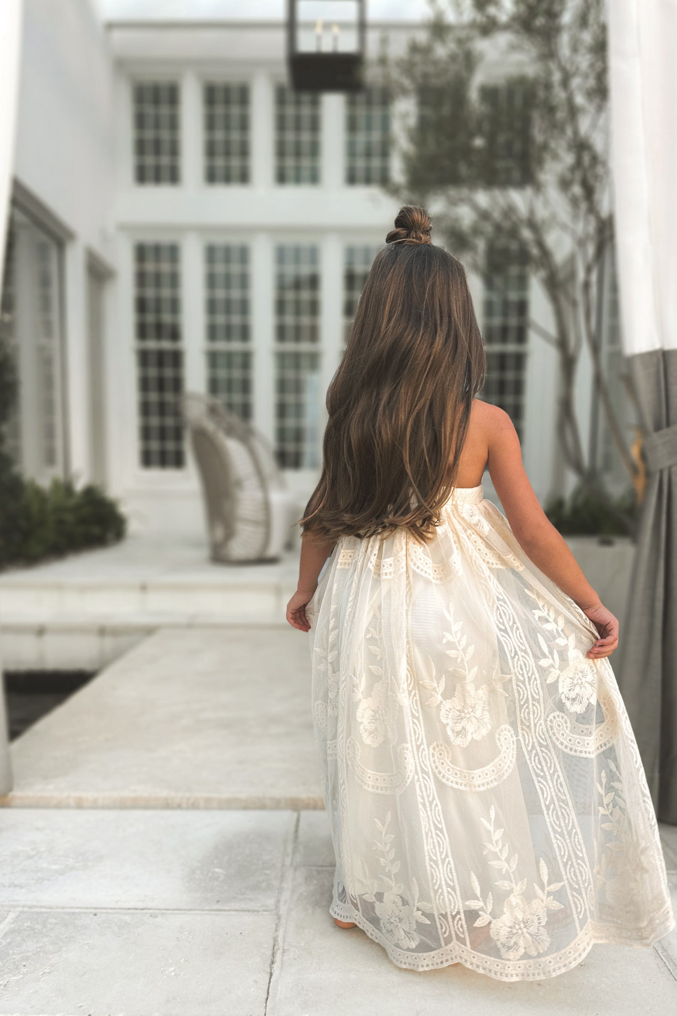 Madeline Lace Dress (ivory) – INDIE BLUE