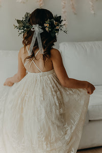 SS Girl's Dress Madeline Lace Dress (ivory)