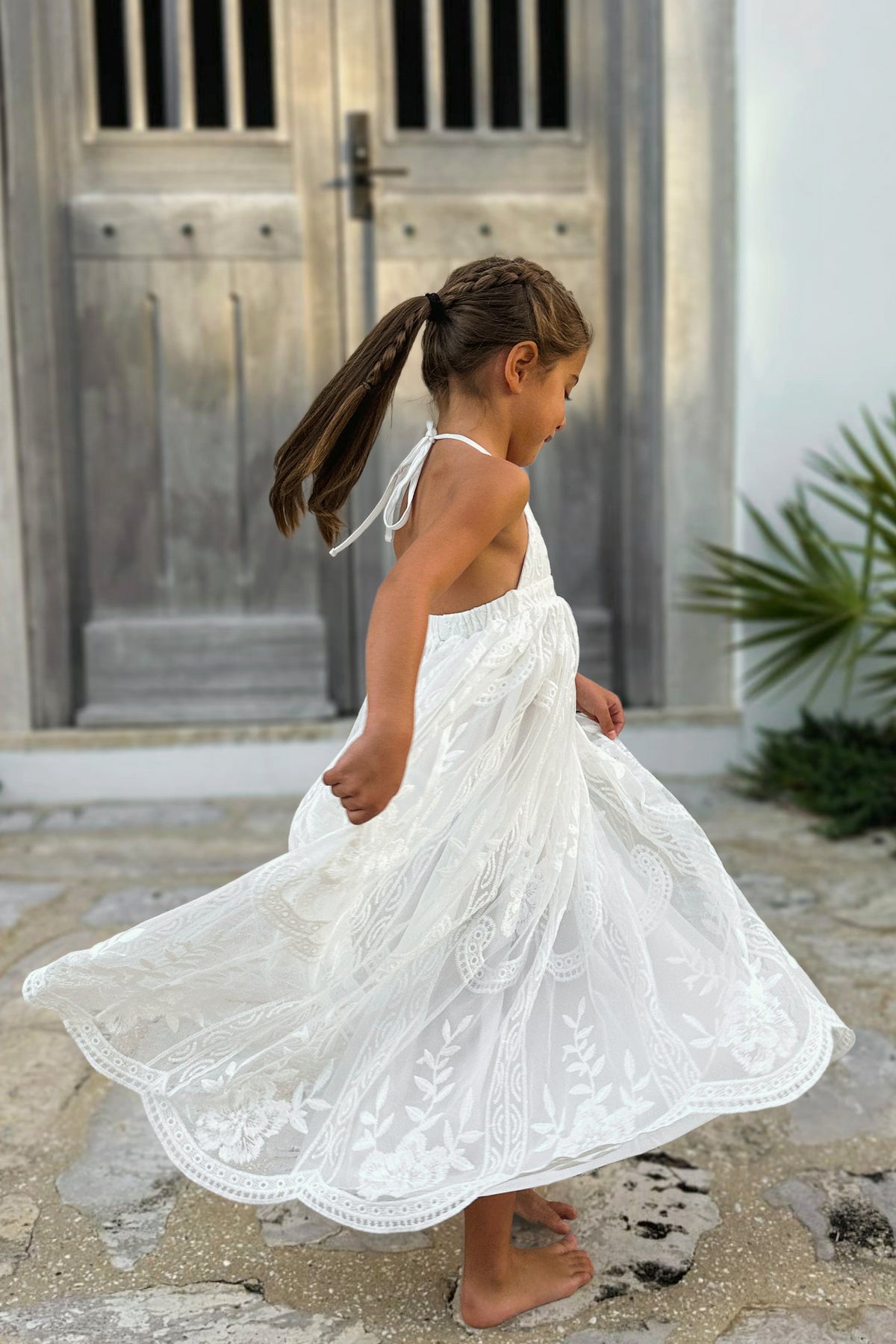 SS Girl's Dress Madeline Lace Dress (white)