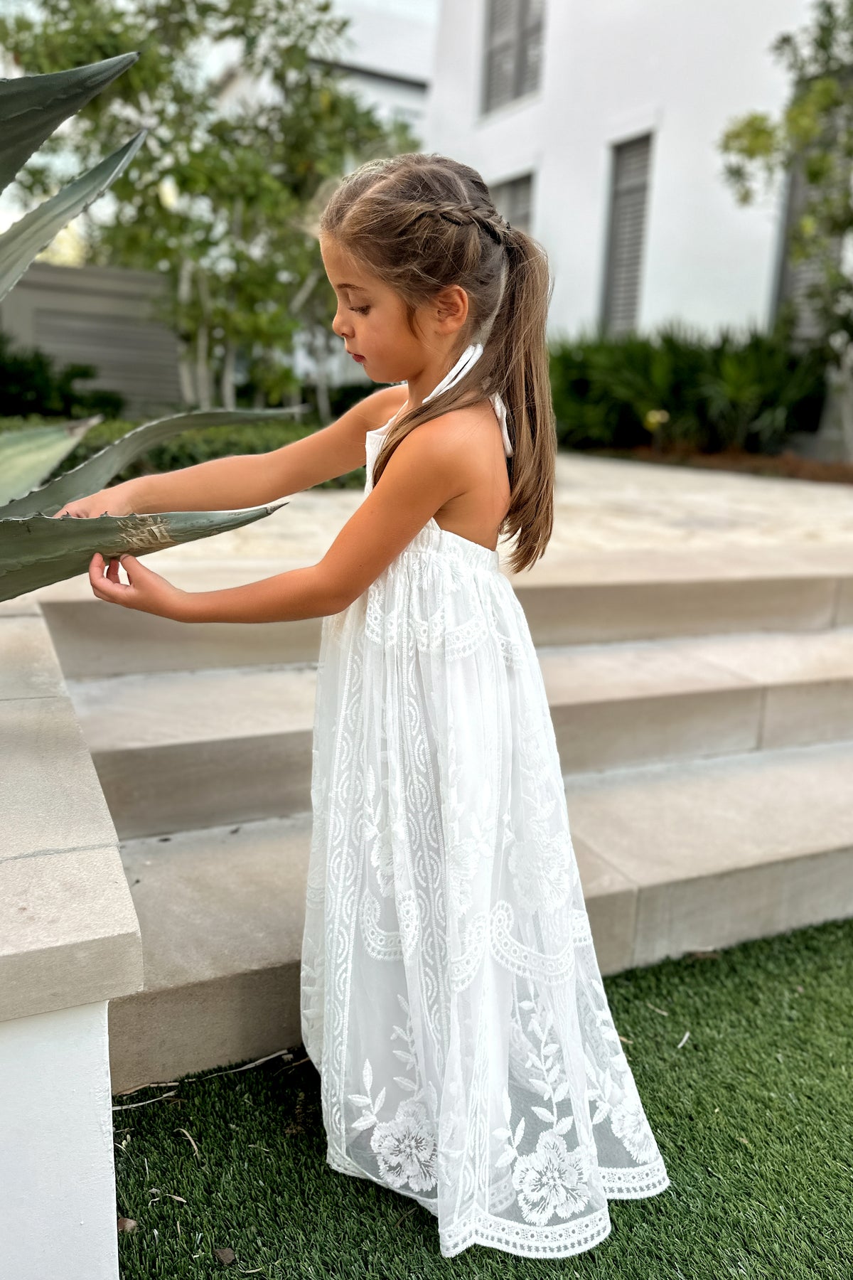 SS Girl's Dress Madeline Lace Dress (white)