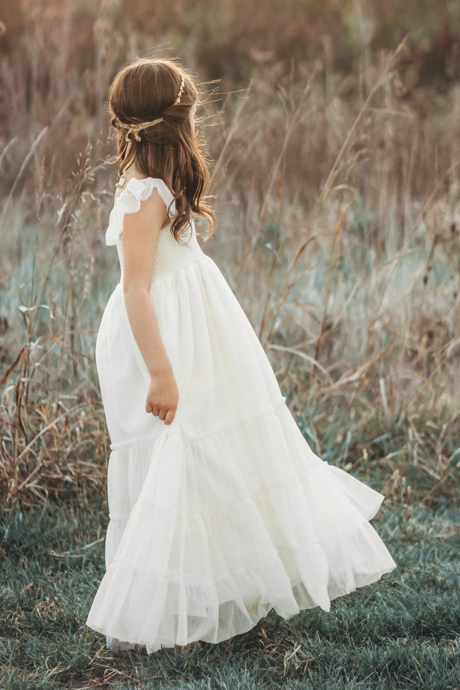 Marabella Dress (antique ivory tulle) – INDIE BLUE
