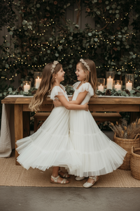 SS Girl's Dress Marabella Dress (antique ivory tulle)