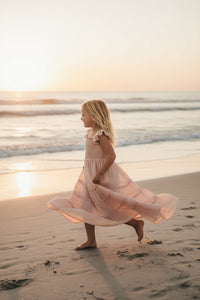 SS Girl's Dress Marabella Dress (petal pink swiss dot)