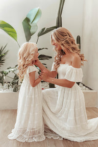 SS Girl's Dress Marabella Dress (white chiffon)