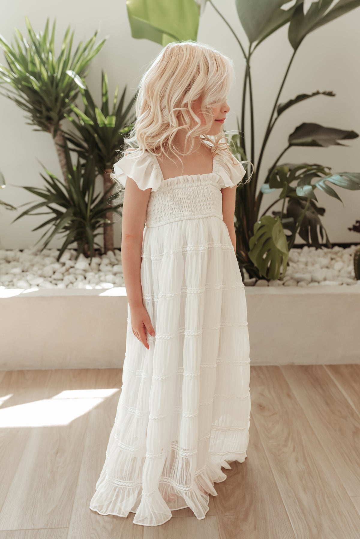 Marabella Dress (white chiffon) 6Y