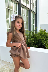 SS Girl's Bottoms Petal Bloomers (mocha muslin)