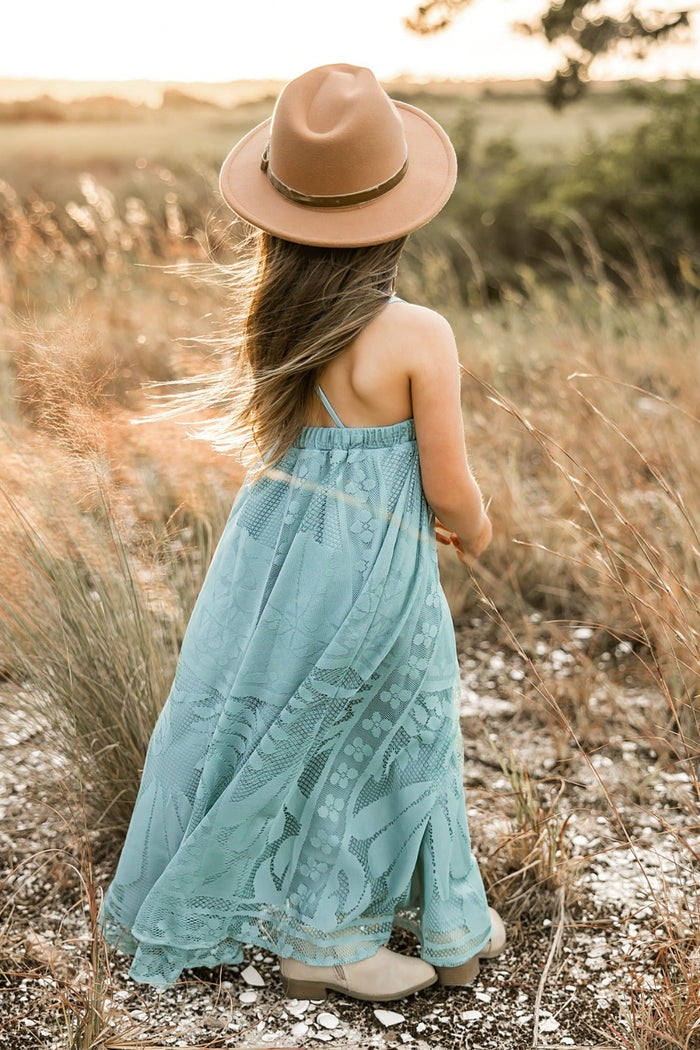 SS Girl's Dress Phoebe Lace Dress (soft teal)