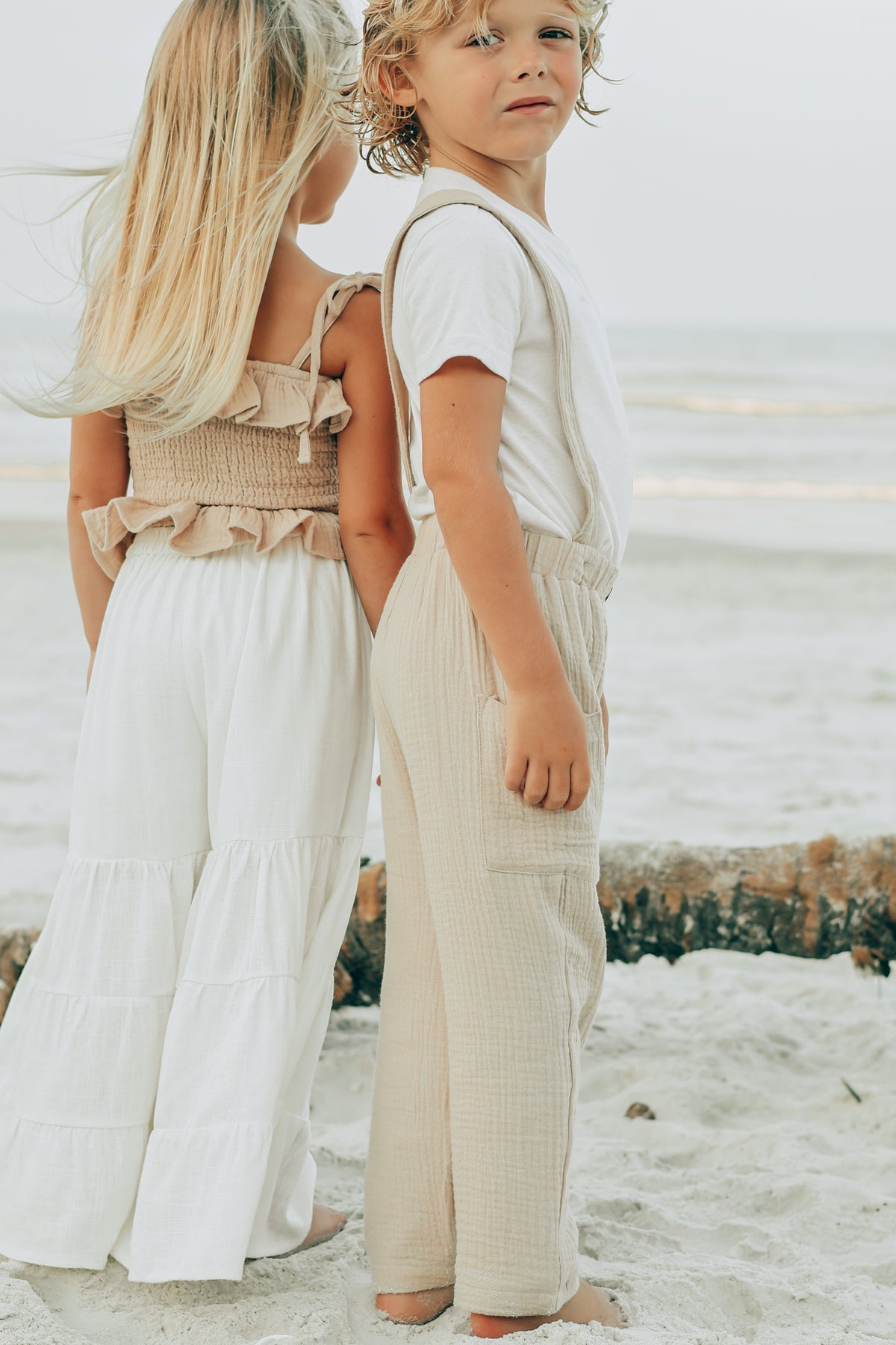 SS Girl's Top Vivi Top (latte muslin)