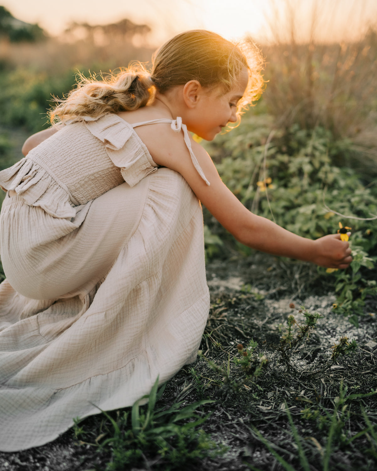 SS Girl's Top Vivi Top (latte muslin)