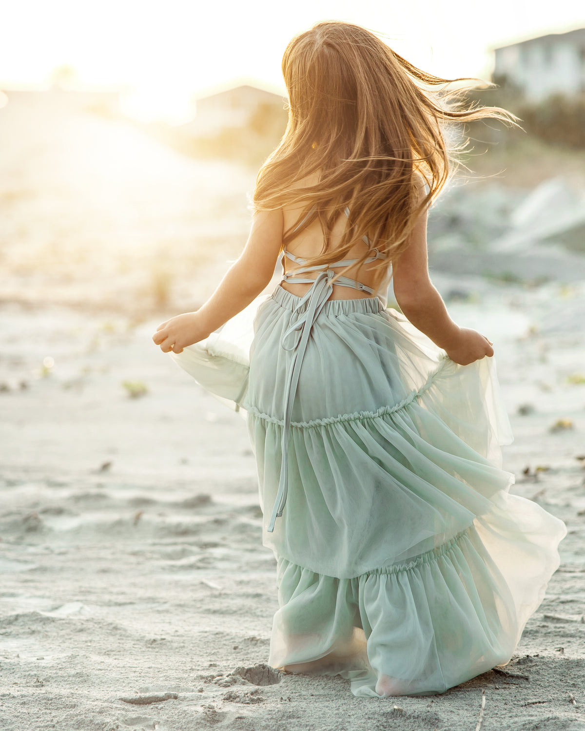 SS Girl's Dress Wendy Dress (mint tulle)