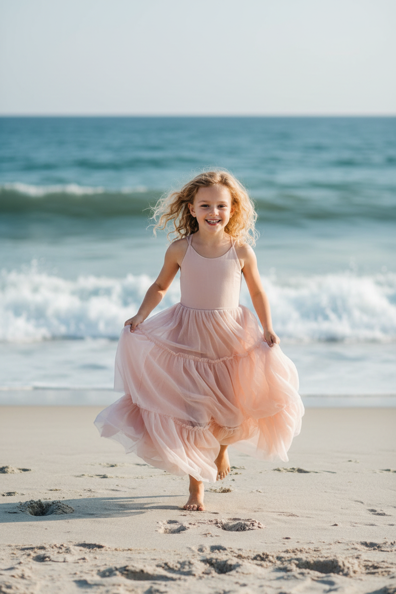 Wendy Dress (soft pink tulle) INDIE BLUE Wendy Dress (soft pink tulle) INDIE BLUE