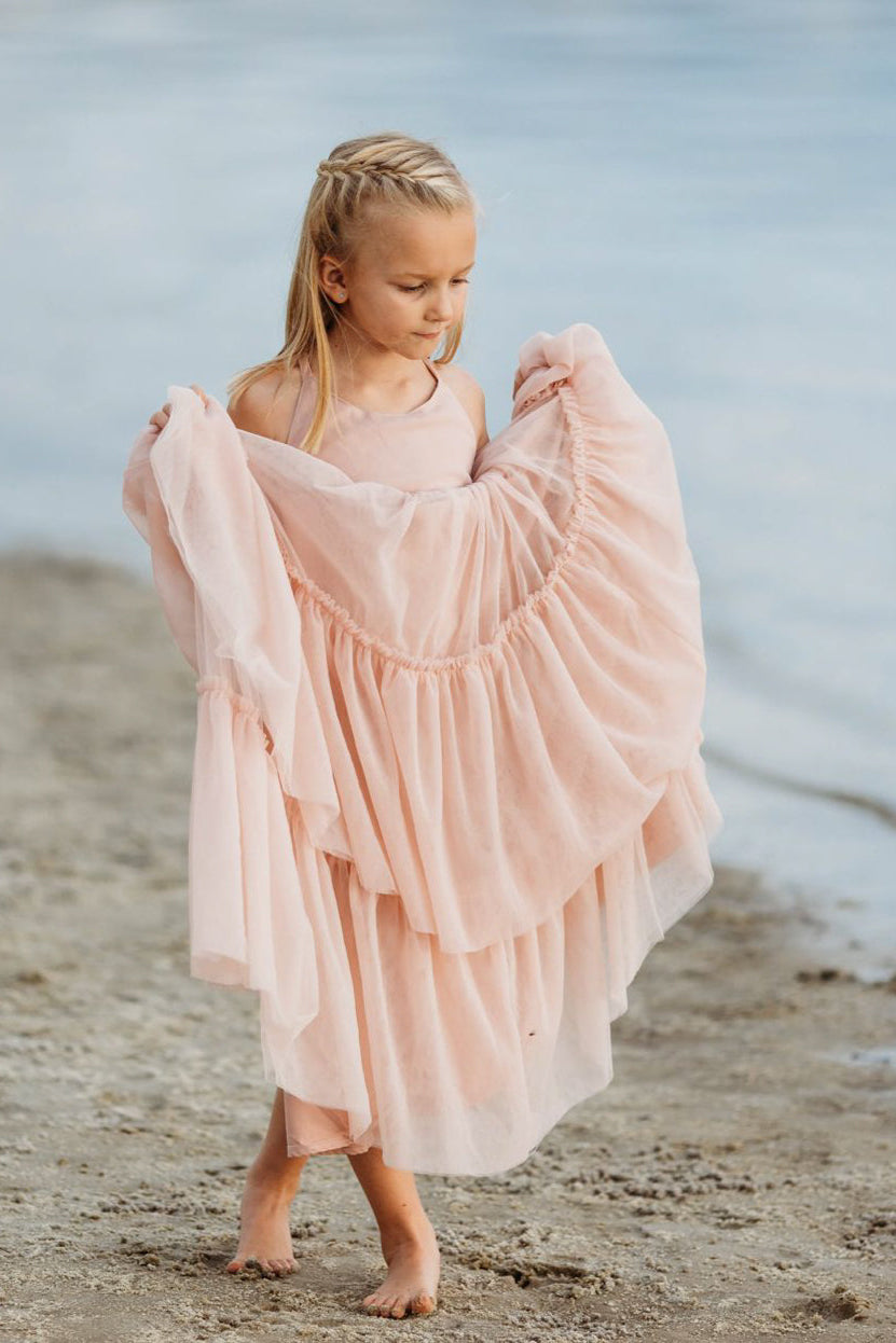 SS Girl's Dress Wendy Dress (soft pink tulle)