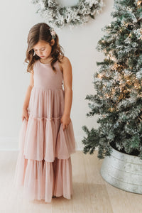 SS Girl's Dress Wendy Dress (soft pink tulle)