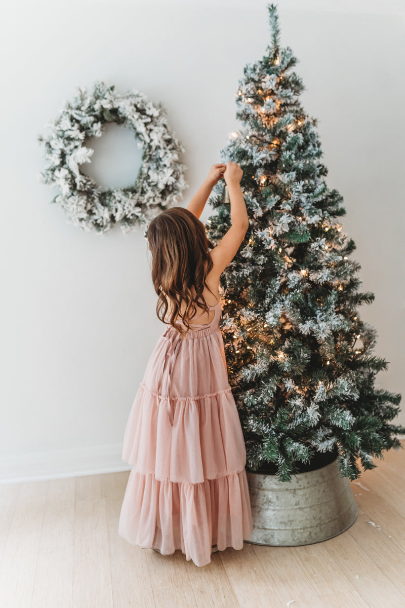 SS Girl's Dress Wendy Dress (soft pink tulle)