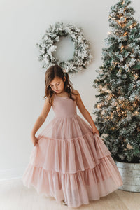 SS Girl's Dress Wendy Dress (soft pink tulle)