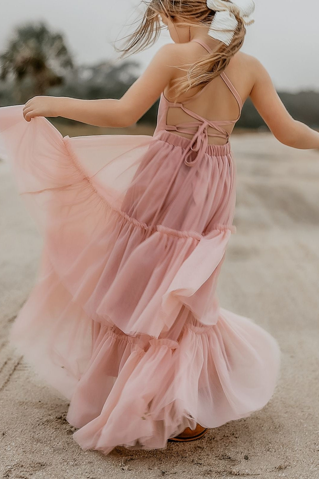 SS Girl's Dress Wendy Dress (soft pink tulle)