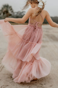 SS Girl's Dress Wendy Dress (soft pink tulle)