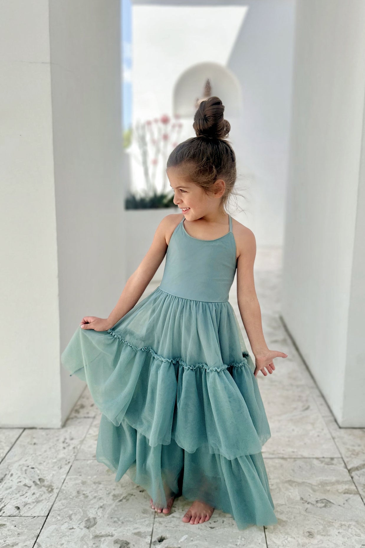 Wendy Dress (soft teal tulle) – INDIE BLUE