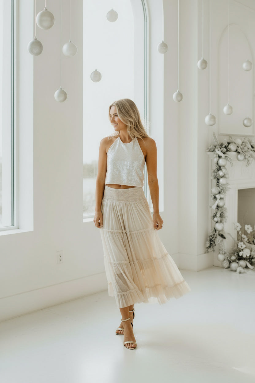 SS Women's Bottoms Women's Jolie Skirt (natural tulle)
