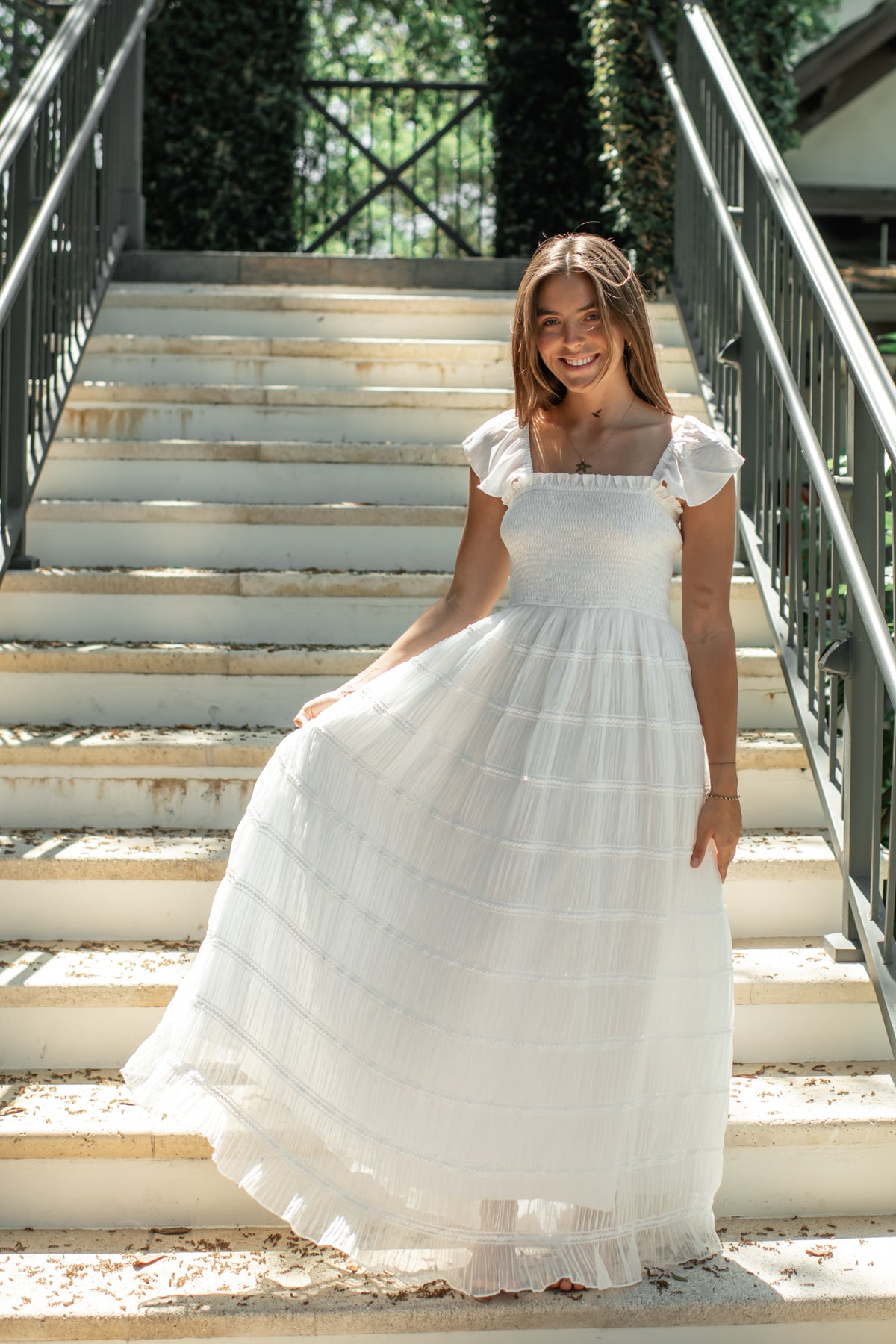 Women's Marabella Dress (white chiffon) M