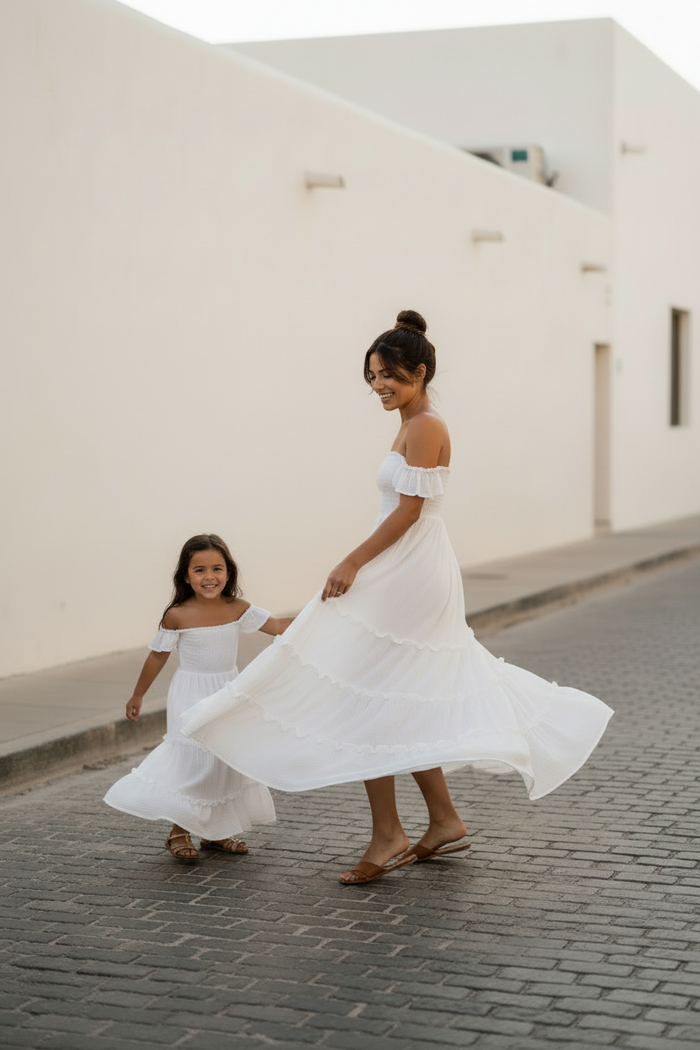 SS Women's Dress Women's Marabella Dress (white muslin)