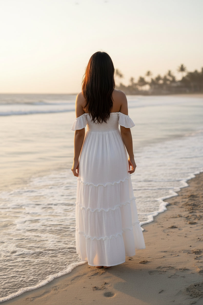 SS Women's Dress Women's Marabella Dress (white muslin)