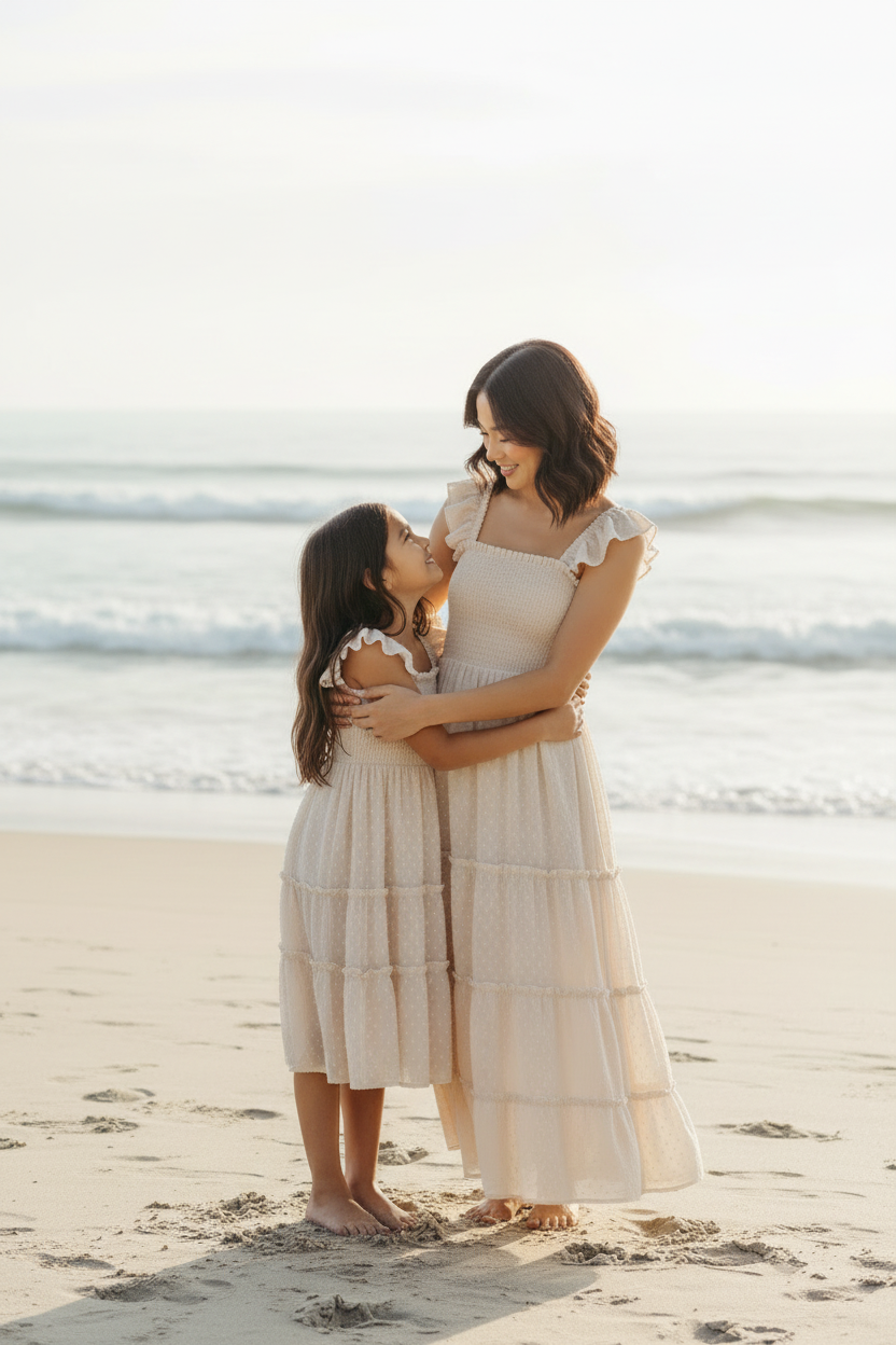 SS Women's Dress Women's Pia Dress (natural swiss dot)