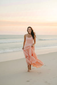 Women's Wendy Dress (Vibrant Coral Muslin) L Women's Wendy Dress (Vibrant Coral Muslin) L